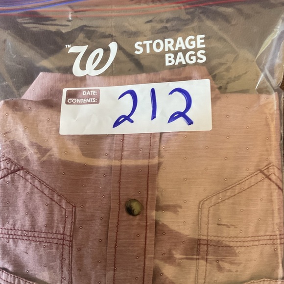 Ecoths Western Organic Cotton Shirt Button Down Snap Red Short Sleeve Small - Picture 10 of 10